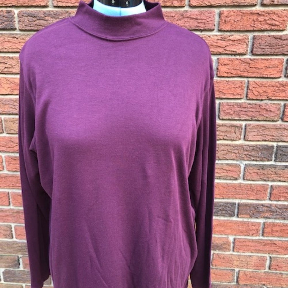 Avenue Long Sleeve Mock Turtleneck Shirt